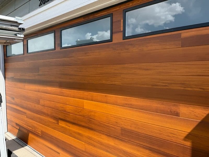 Gallery photos for Elegant Cedar Garage Door Installation Project: Image #2